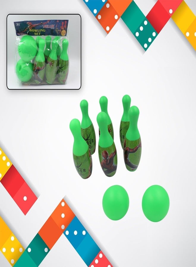 يوفوريا مجموعة ألعاب البولينج RK Toys 8012 للأطفال، مناسبة للعب في الأماكن المغلقة والمفتوحة، تتضمن دبابيس وكرتين، مصنوعة من بلاستيك آمن وغير سام، مثالية للأولاد والبنات. - Image 1